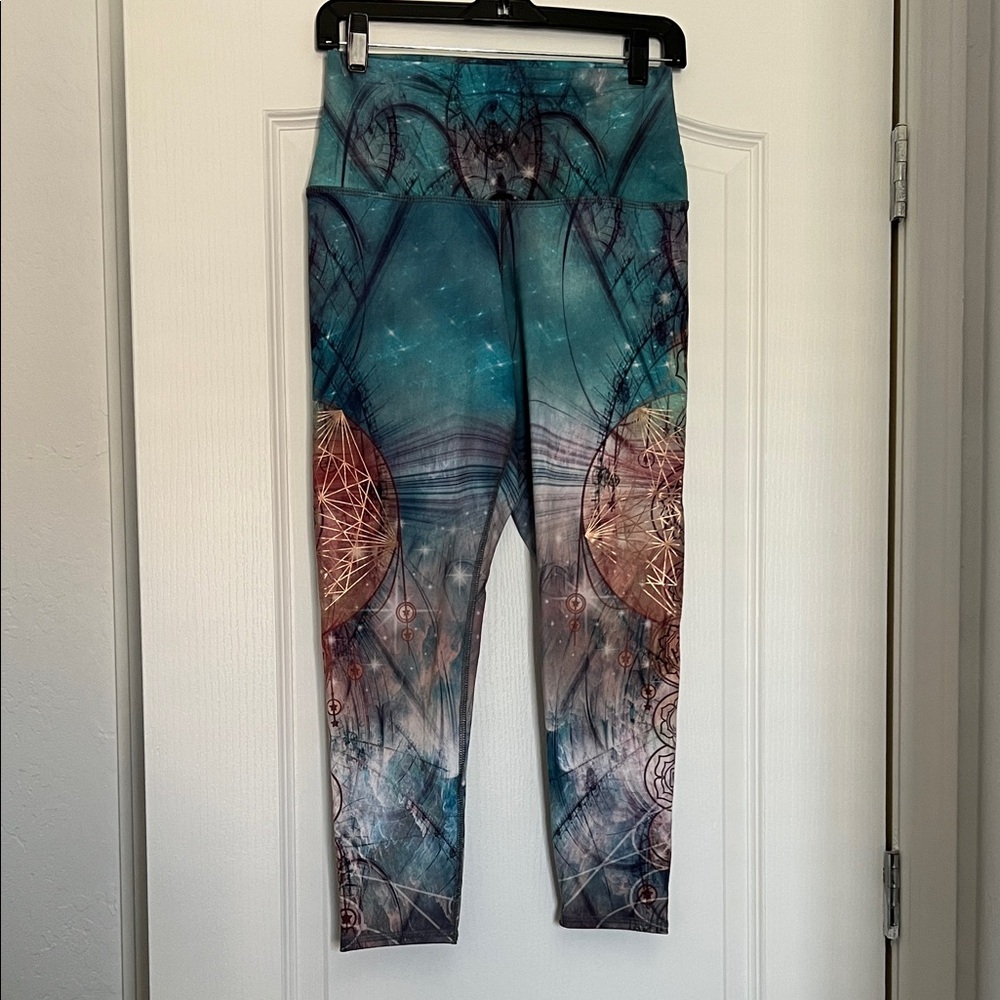 Evolution And Creation Cosmic Print Leggings - image 1